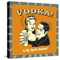 Vodka Spirit Animal-Retrospoofs-Stretched Canvas