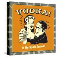 Vodka Spirit Animal-Retrospoofs-Stretched Canvas