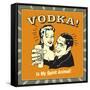 Vodka Spirit Animal-Retrospoofs-Framed Stretched Canvas