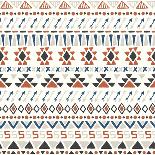 Tribal Striped Seamless Pattern.-Vodoleyka-Art Print