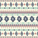 Seamless Watercolor Pattern Blue Polka Dots-Vodoleyka-Art Print