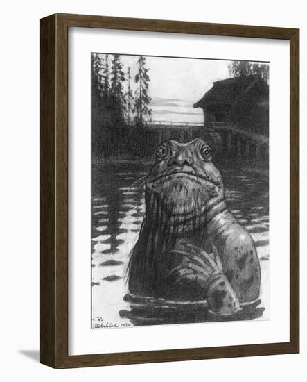Vodyanoi, the Water Sprite, 1934-Ivan Bilibin-Framed Giclee Print