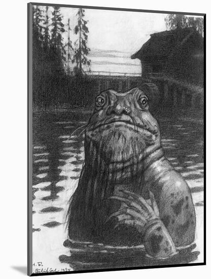 Vodyanoi, the Water Sprite, 1934-Ivan Bilibin-Mounted Giclee Print
