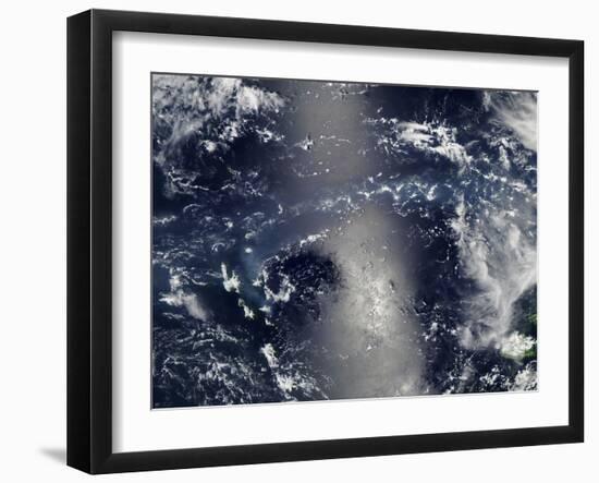 Vog from Ambrym Volcano, Vanuatu-null-Framed Photographic Print