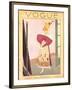 Vogue Cover - April 1926-George Wolfe Plank-Framed Premium Giclee Print