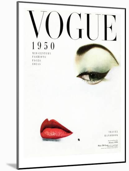 Vogue Cover - January 1950-Erwin Blumenfeld-Mounted Print