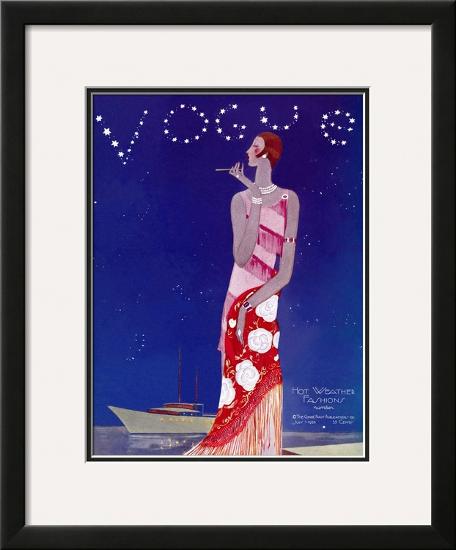 Vogue Cover - July 1926-Eduardo Garcia Benito-Framed Giclee Print