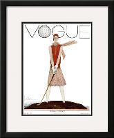Vogue Cover - July 1929-Georges Lepape-Framed Giclee Print