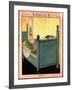 Vogue Cover - March 1920-George Wolfe Plank-Framed Premium Giclee Print