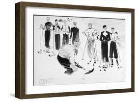 Vogue - December 1936-René Bouét-Willaumez-Framed Premium Giclee Print