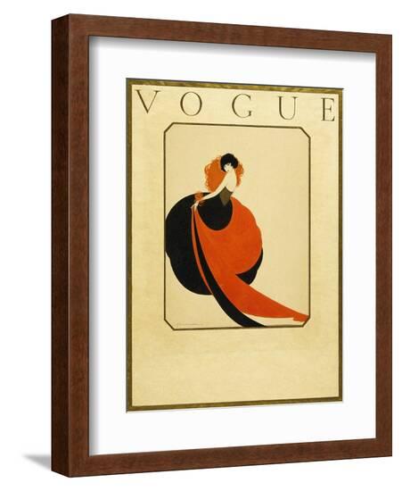 Vogue - February 1921-Reinaldo Luza-Framed Art Print