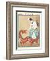 Vogue Magazine - February 1923 - Woman Feeding a Chinese Dragon-George Wolfe Plank-Framed Art Print