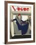 Vogue - March 1929-Pierre Mourgue-Framed Premium Giclee Print