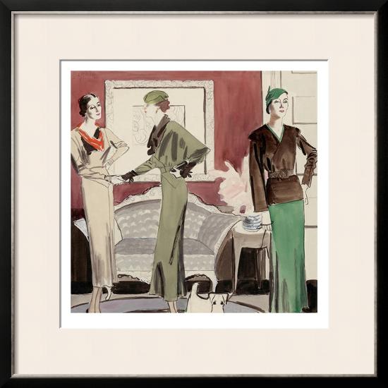 Vogue - March 1932-R.S. Grafstrom-Framed Art Print