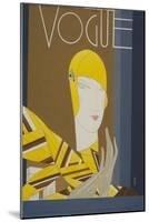 Vogue - October 1928-Eduardo Garcia Benito-Mounted Premium Giclee Print