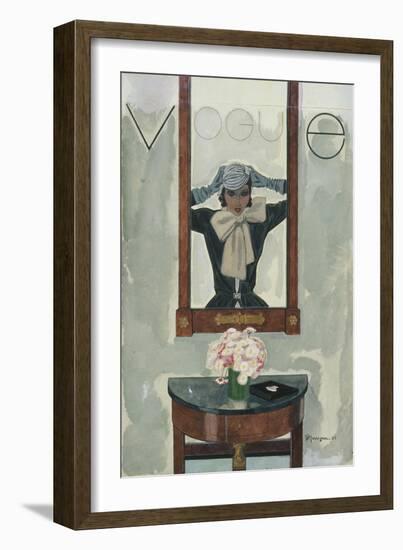 Vogue - September 1931-Pierre Mourgue-Framed Premium Giclee Print