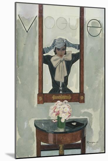 Vogue - September 1931-Pierre Mourgue-Mounted Premium Giclee Print