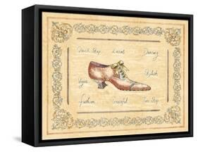 Vogue Shoe-Banafshe Schippel-Framed Stretched Canvas