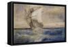 Voilier dans la tempête-Charles Meryon-Framed Stretched Canvas
