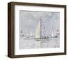 Voilier, Deauville-Andre Hambourg-Framed Art Print