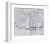 Voilier, Deauville-Andre Hambourg-Framed Art Print