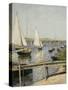 Voiliers à Argenteuil-Gustave Caillebotte-Stretched Canvas