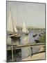 Voiliers à Argenteuil-Gustave Caillebotte-Mounted Giclee Print