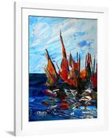 Voiliers au port a bainet, 2009-Patricia Brintle-Framed Giclee Print