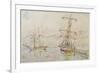 Voiliers dans le port d'Ajaccio-Paul Signac-Framed Giclee Print