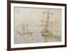 Voiliers dans le port d'Ajaccio-Paul Signac-Framed Giclee Print