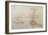 Voiliers dans le port d'Ajaccio-Paul Signac-Framed Giclee Print