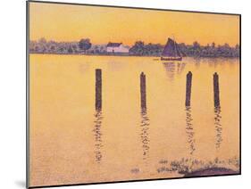 Voiliers sur L'Escault-Theo van Rysselberghe-Mounted Giclee Print