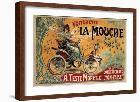 Voiturette La Mouche, 1900-Francisco Tamagno-Framed Giclee Print