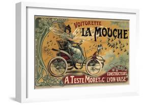 Voiturette La Mouche France 1900-null-Framed Premium Giclee Print