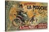 Voiturette La Mouche France 1900-null-Stretched Canvas