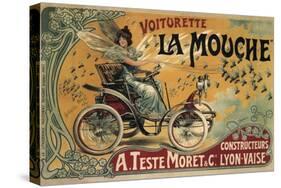 Voiturette La Mouche France 1900-null-Stretched Canvas