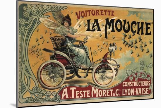 Voiturette La Mouche France 1900-null-Mounted Giclee Print