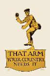 That Arm - Your Country Needs It-Vojtech Preissig-Framed Stretched Canvas