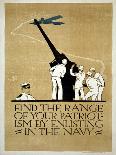 Ww1 US Navy Recruitment Poster, Published 1918 (Colour Litho)-Vojtech Preissig-Giclee Print