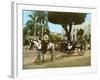 Volante at the Plaza De Armas, Havana, 1904-null-Framed Giclee Print