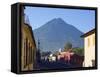 Volcan De Agua, 3765M, Antigua, Guatemala, Central America-Christian Kober-Framed Stretched Canvas