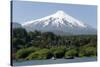 Volcan Villarrica and Lao Villarrica at Pucon, Lakes District, Southern Chile, South America-Tony-Stretched Canvas