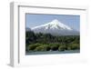 Volcan Villarrica and Lao Villarrica at Pucon, Lakes District, Southern Chile, South America-Tony-Framed Photographic Print