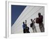 Volcanes Del Norte, a Band Formed by Inmates, Perform Next to Wall Inside Ciudad Juarez City Prison-null-Framed Photographic Print