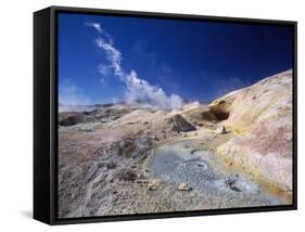 Volcanic Area of Sol De Manana, Bolivian Desert, Bolivia-Massimo Borchi-Framed Stretched Canvas