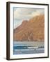 Volcanic Cliffs of the Risco De Famara Rising Over Lanzarote's Finest Beach, Canary Islands-Robert Francis-Framed Photographic Print