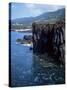 Volcanic Coastline, Island of Sao Jorge, Azores, Portugal, Atlantic-David Lomax-Stretched Canvas