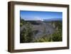 Volcanic Crater before the Smoking Kilauea Summit Lava Lake in the Hawaii Volcanoes National Park-Michael Runkel-Framed Photographic Print