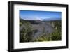 Volcanic Crater before the Smoking Kilauea Summit Lava Lake in the Hawaii Volcanoes National Park-Michael Runkel-Framed Photographic Print