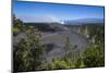 Volcanic Crater before the Smoking Kilauea Summit Lava Lake in the Hawaii Volcanoes National Park-Michael Runkel-Mounted Photographic Print